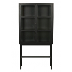 RO MARSHALLE GLASS CABINET BLACK